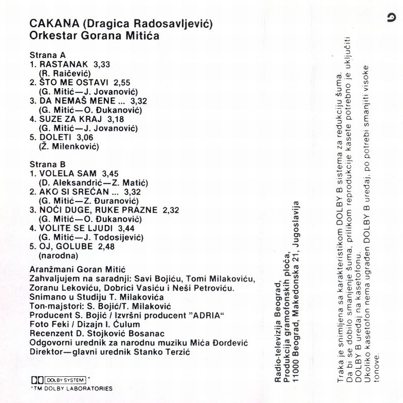 Cakana 1993 Rastanak unutra