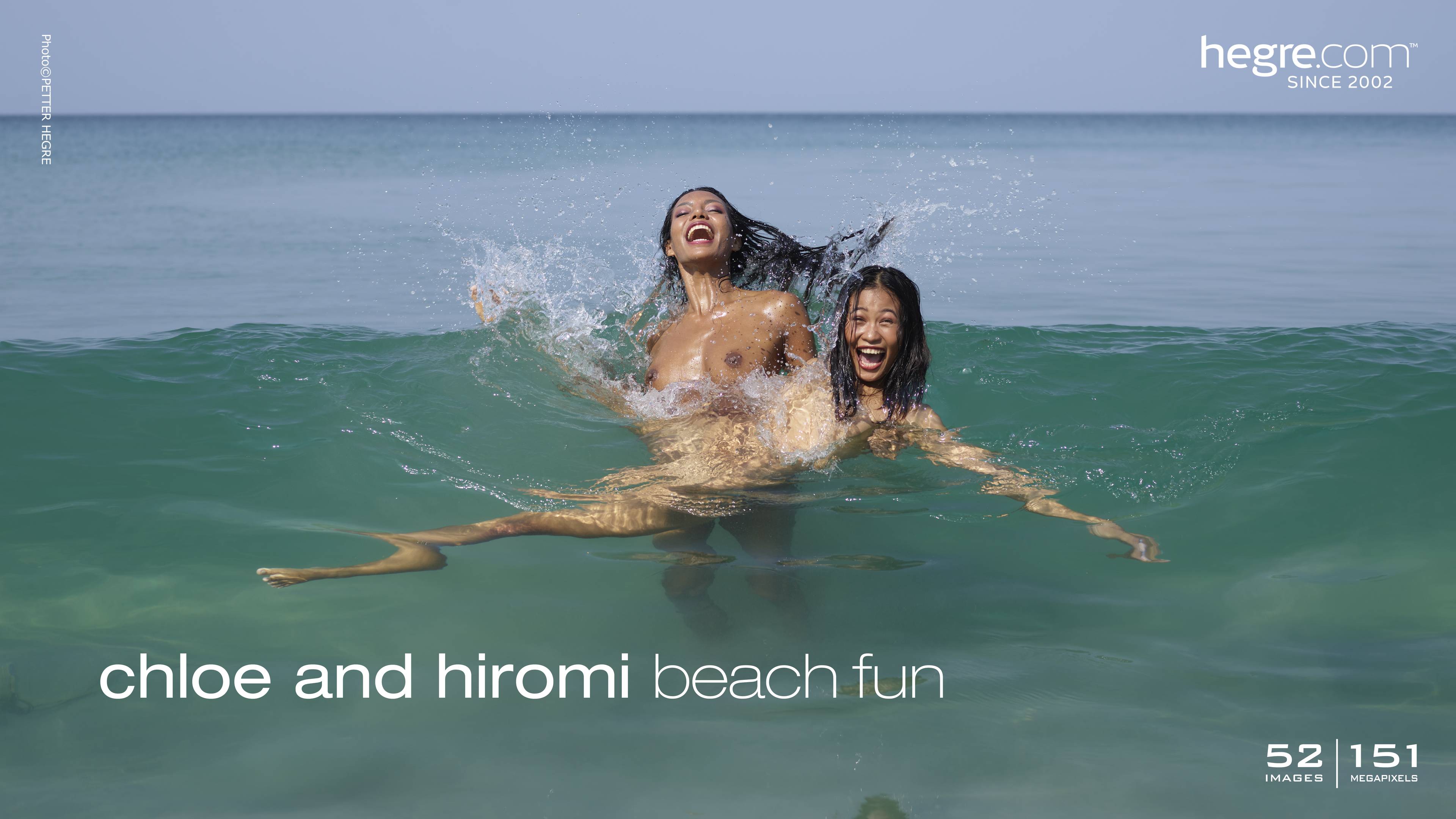 chloe and hiromi beach fun board