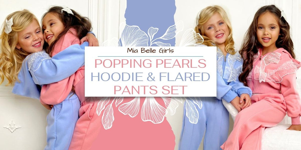 Mia Belle Girls Hoodie & Flare Pants Set