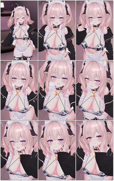 【R18動画】射精我慢喫茶♡ひたすらおちんぽ挑発してくるわる～いメイドに敗北お漏らし♪