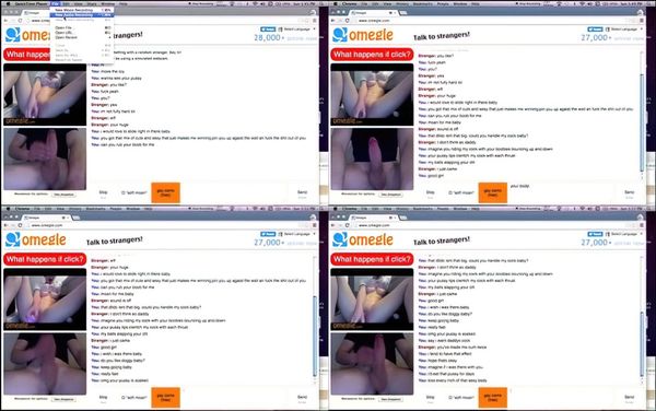 Omegle Girl Cums Twice Because Of Daddy