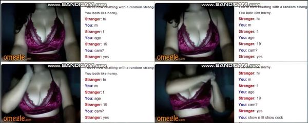 Horny Omegle Babe Surprises Daddy Pt1